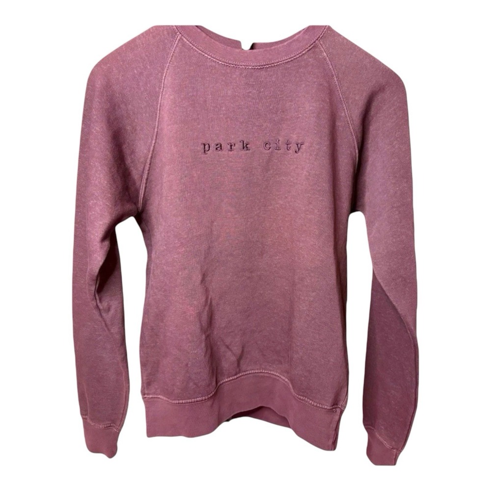 Outfitter Trading Co. Park City Sweatshirt Womens XS Maroon Embroidered Pullover